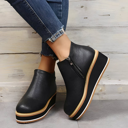 Sorrel - Bequeme Damenlederstiefel mit Zipper