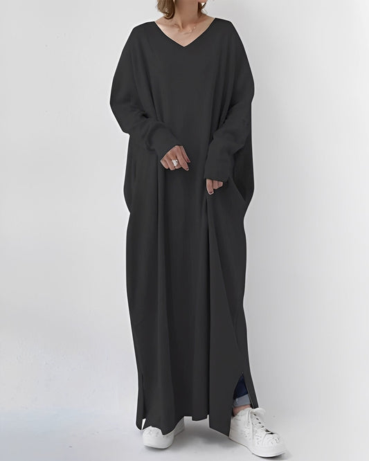 Eliana – Langes Kleid mit langen Ärmeln