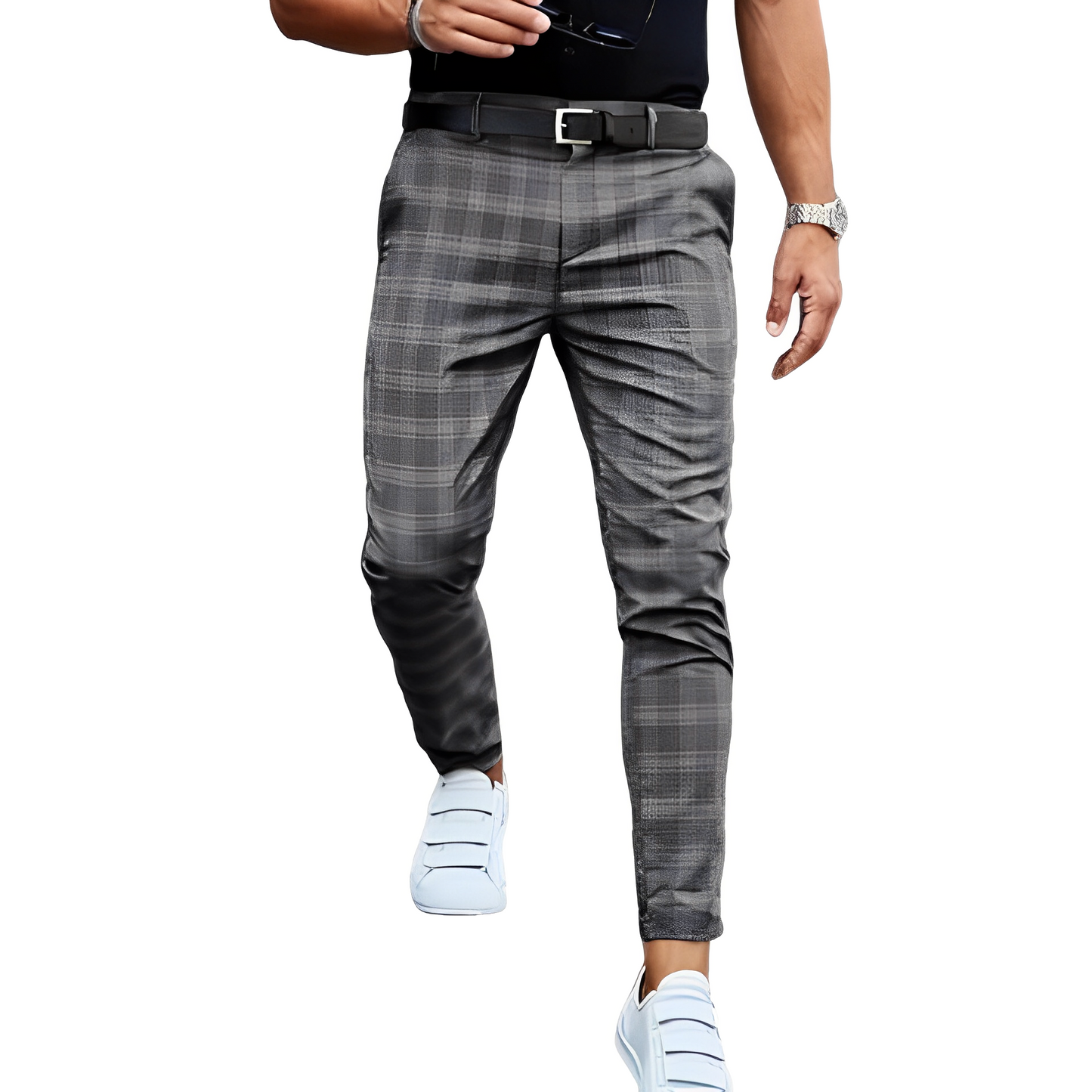 Deacon - Relaxed Slim-Fit Herrenhose mit Karos