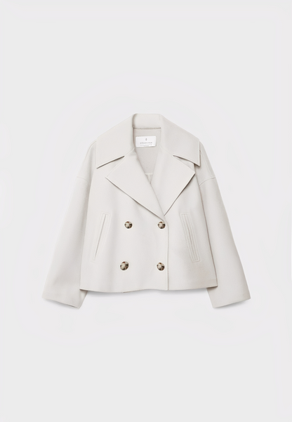 Claire – Kurze Modische Zweireihige Jacke