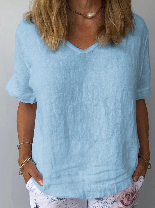 Elin – Legeres Baumwoll-Leinen Top