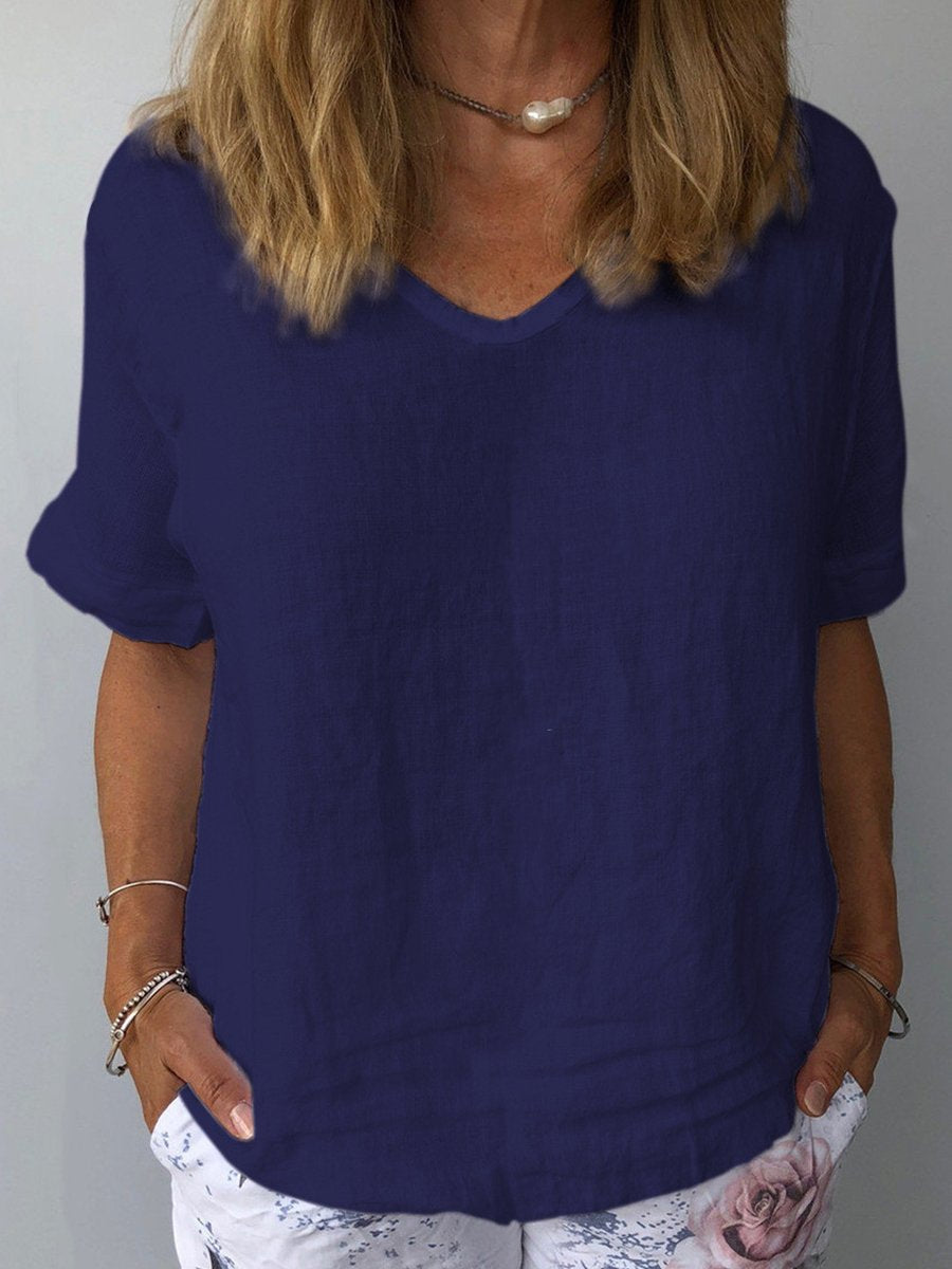 Elin – Legeres Baumwoll-Leinen Top