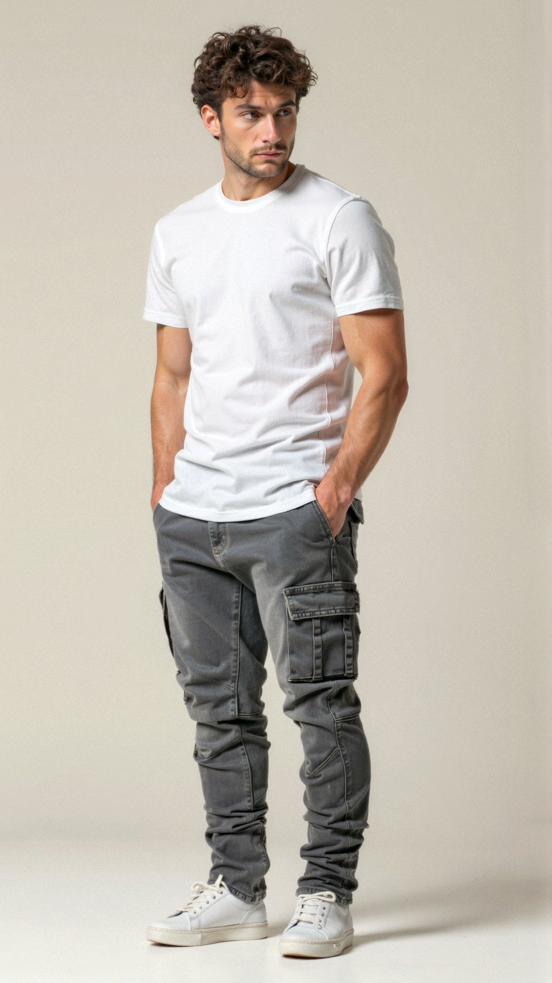 Casper – Dehnbare Cargo-Jeans