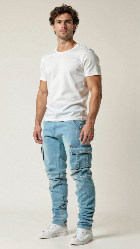 Casper – Dehnbare Cargo-Jeans