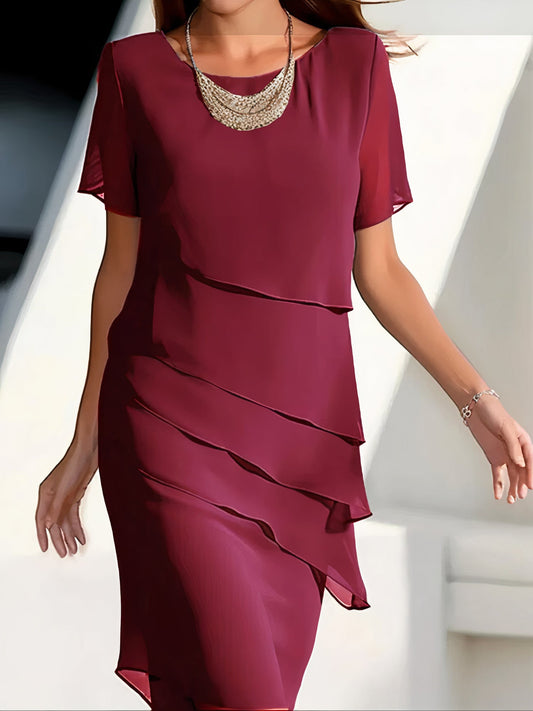 Daria – Schicht-Chiffonkleid