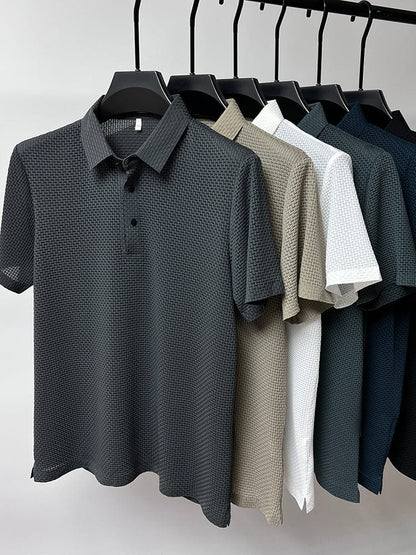 Morten – Polo-Shirt mit Struktur