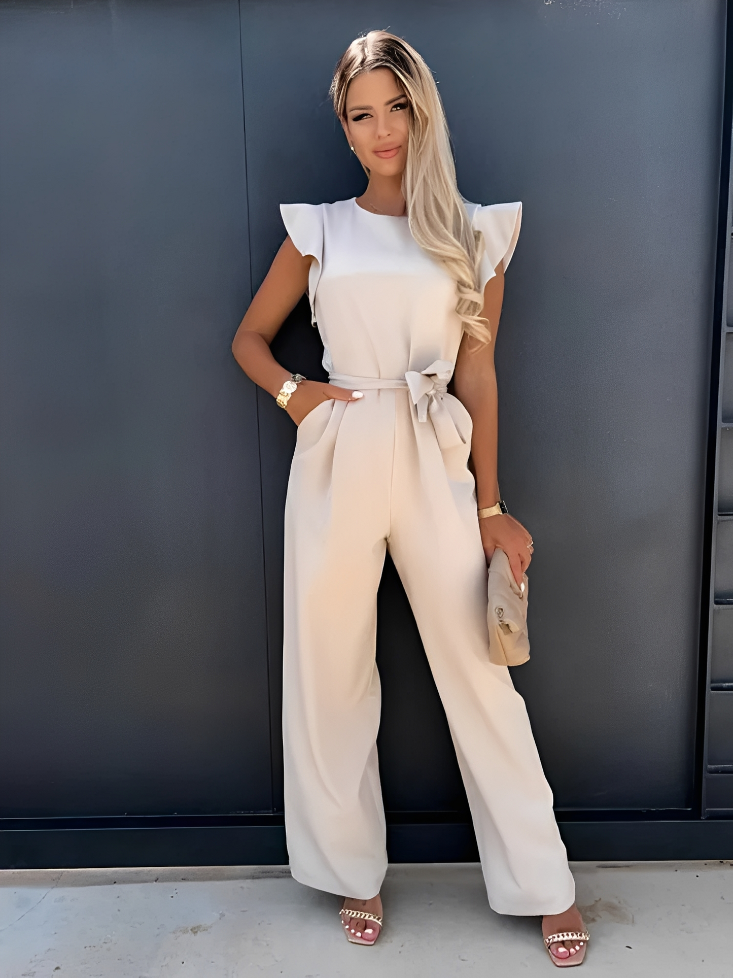 Nina – Overall mit Rüschendetails
