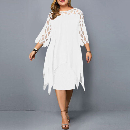 Savanna - Chiffon-Damenkleid für große Größen