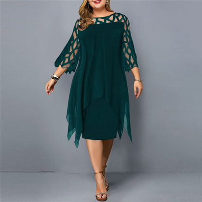 Savanna - Chiffon-Damenkleid für große Größen