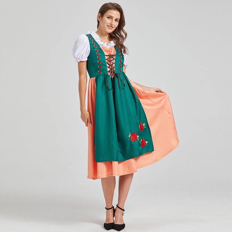 Kathryn - Traditionelles Oktoberfest-Dirndl-Midikleid für Frauen