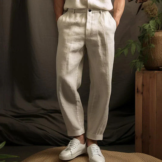 Paul - Weite Leinenhosen