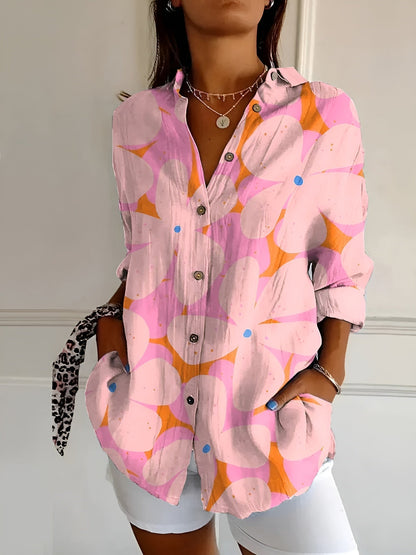 Marleen – Bluse mit Knöpfen und langen Ärmeln