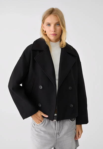 Claire – Kurze Modische Zweireihige Jacke